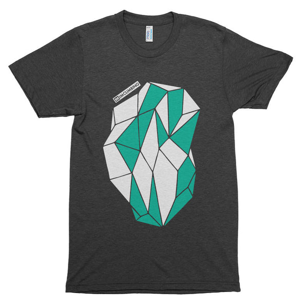 IMClimbing 2 Colour Boulder Design on Charcoal T-Shirt - Men