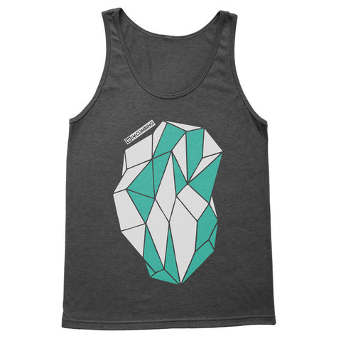 IMClimbing 2 Colour Boulder Design on Charcoal Tank Top - Men