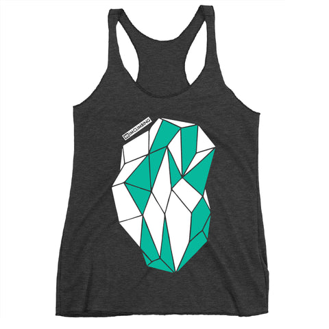 IMClimbing 2 Colour Boulder Design on Charcoal Tank Top - Women