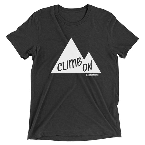 IMClimbing Climb On Design on Charcoal T-Shirt - Men 