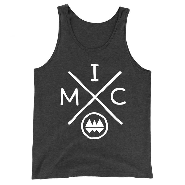IMClimbing IMC Logo Design on Charcoal Tank Top - Men
