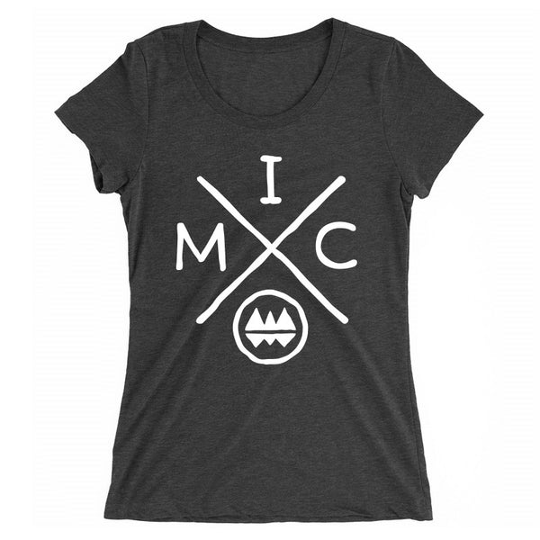 IMClimbing IMC Logo Design on Charcoal T-Shirt - Women 