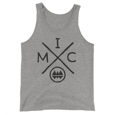 IMClimbing IMC Logo Design on Grey Tank Top - Men