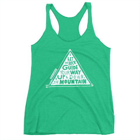 IMClimbing Rock Guide Design on Grass Tank Top - Women