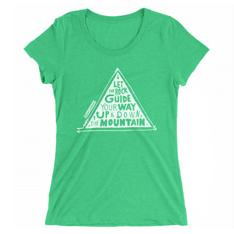 IMClimbing Rock Guide Design on Grass T-Shirt - Women 