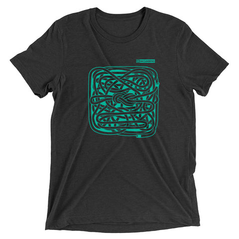 IMClimbing Figure 8 Knot Design on Charcoal T-Shirt - Men 