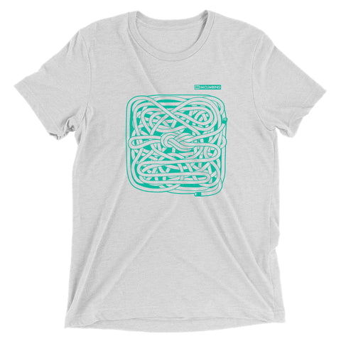 IMClimbing Figure 8 Knot Design on White T-Shirt - Men 