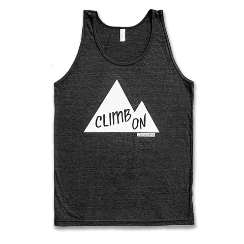 IMClimbing Climb On Design on Charcoal Tank Top - Men